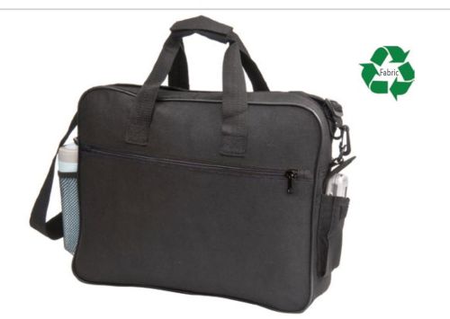 Eco Bag Recycled Laptop Portfolio, Briefcase Organizer Bags, Black