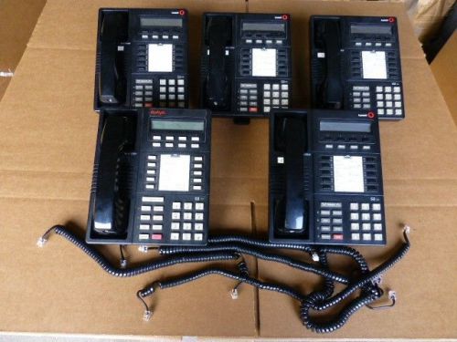 LOT OF 5 - Lucent Avaya  Merlin Legend MLX-10DP Telephones Black - TESTED