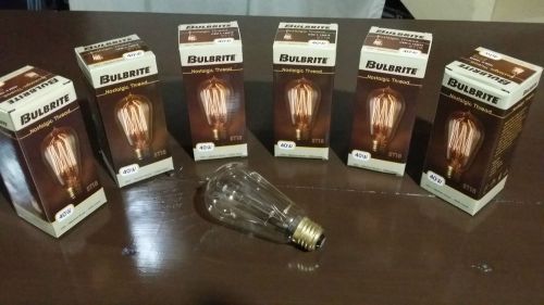Bulbrite 40W Thread Filament Incandescent Edison Light Bulb - 6 pack