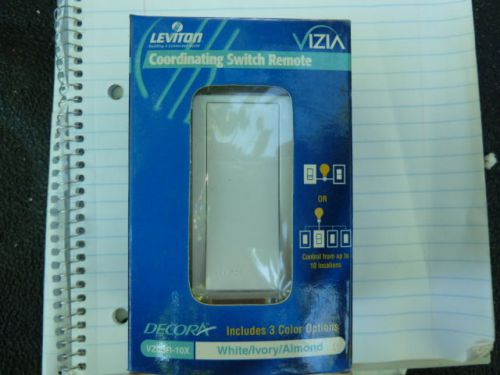 Leviton 010-vz0sr-10x vizia 120 matching switch remote 120 volt dimmer fan white for sale