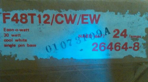 (24) Westinghouse Econ-o-watt F48T12/CW/EW  single pin 48inch fluorescent bulbs
