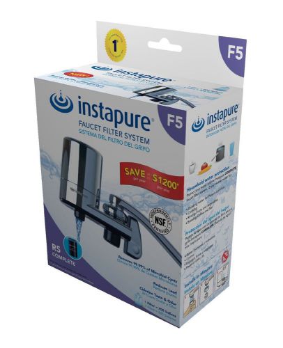 NEW InstaPure F5BCC3P-1ES Faucet Mount Water Filter System, Chrome