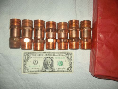 1 inch Copper x Male &amp; 1 inch male by street Adapters;7ofEach(14 Total adapters)