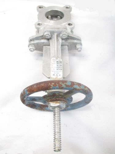 FNW 67B 3 IN 150 STAINLESS FLANGED KNIFE GATE VALVE D444916