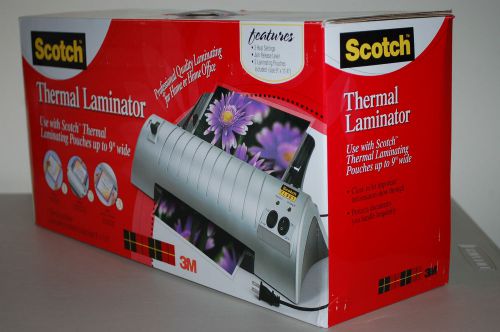 Scotch Thermal Laminator 2 Roller System TL901 2 Laminating Pouches included New