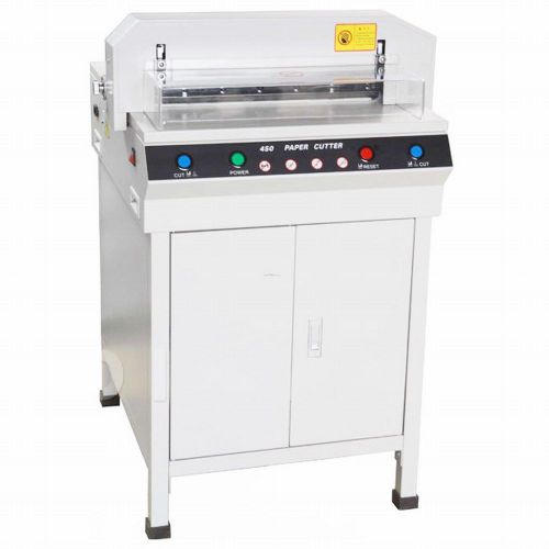 450mm 17.7” electric paper cutter double orbit high precision safe system for sale
