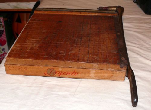 VINTAGE #4 INGENTO WOOD PAPER CUTTER IDEAL SCHOOL MAPLE WOOD No 4