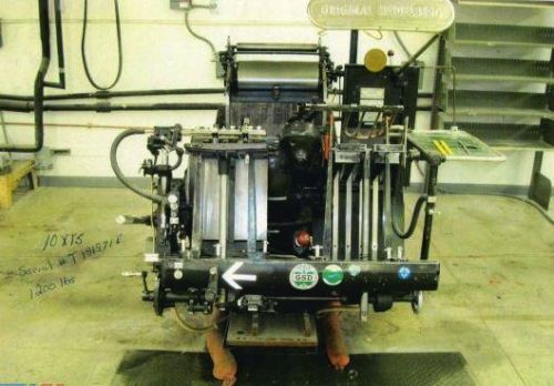 Heidelberg Model T 1961 10x15  wind mill printing press