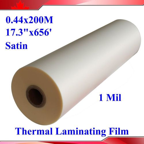 17.3&#034;x656&#039; (0.44x200m) satin/matte/falt uv hot 1roll luster thermal laminating for sale