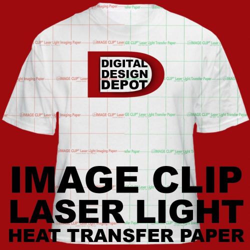 NEENAH IMAGE CLIP LASER LIGHT TRANSFER PAPER 50 SHEETS 8.5 X 11