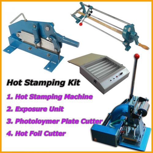 Full hot foil stamping kit gilding machine exposure unit bronzing version cutter for sale