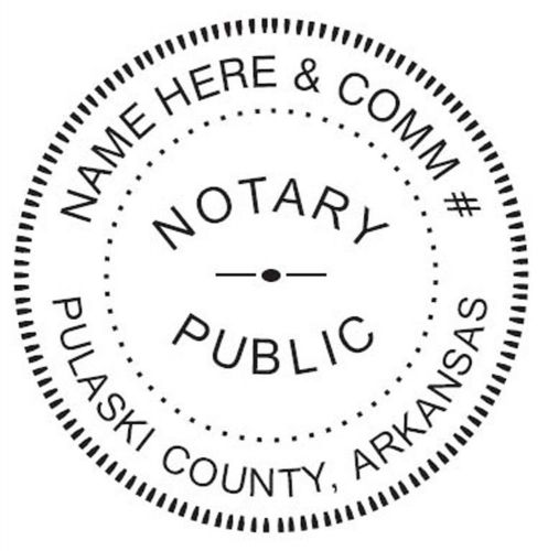 For arkansas new round self-inking notary seal rubber stamp for sale