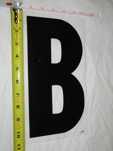 Replacement Plastic Letter for Outdoor Marquee Portable Sign Plastic 11 inch &#034;B&#034;
