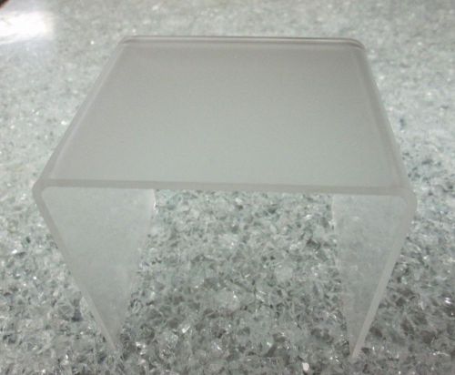 Quantity 3 Frosted Acrylic Risers P95  1/8&#034; 4&#034; x 4&#034; x 4&#034;