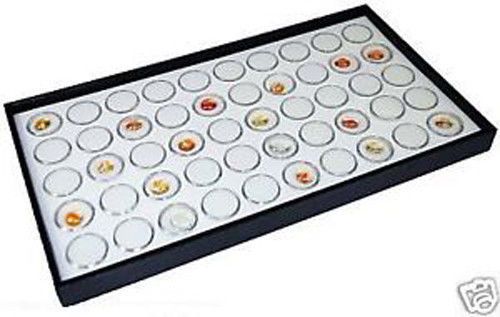 50 gem jar white insert jewelry tray display gemstone for sale