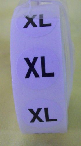 Store Display Fixture 1000 NEW ADHESIVE SIZE LABELS 3/4&#034; DIAMETER SIZE XL