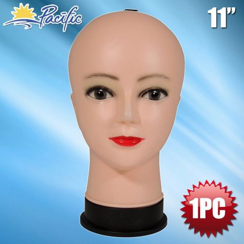 One PC 11&#034; PE PlasticMANNEQUIN MANIKIN head wig display hat glasses w2