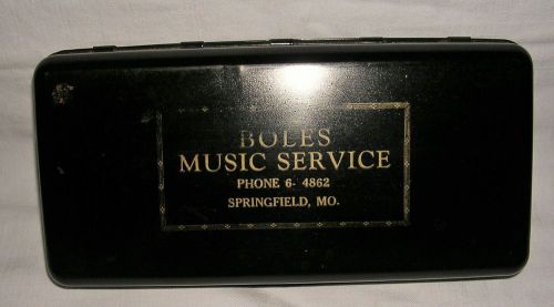 Boles Music Service Metal Lock Box with Key--Springfield, Missouri