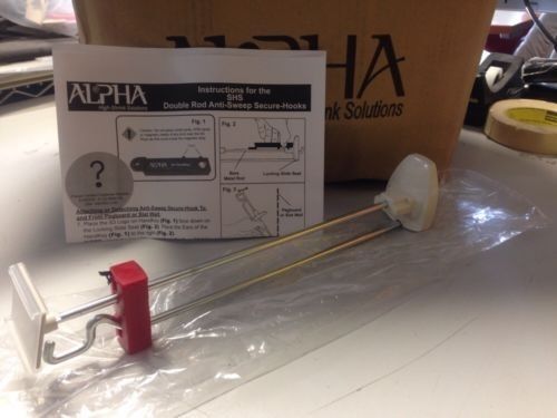New Alpha Security Retail Store Double Rod Anti-Sweep Secure-Hooks