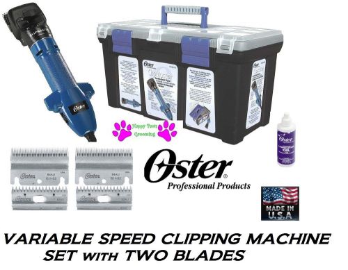 OSTER CLIPMASTER VARIABLE SPEED Clipping Machine CLIPPER KIT-2 BLADES,Sheep,Lamb