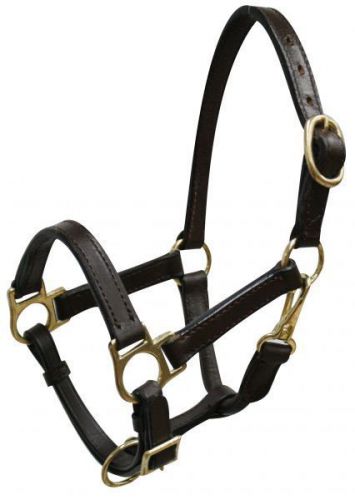 NEW ADULT SIZE GOAT OR SHEEP LEATHER HALTER TURN OUT EWE OR RAM - BILLY OR NANNY