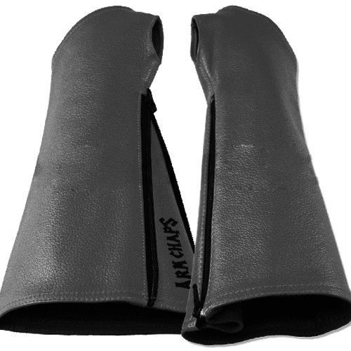 Tree Workers Arm Chaps,Leather,Protect Your Arms While Trimming,SM-XL,Black