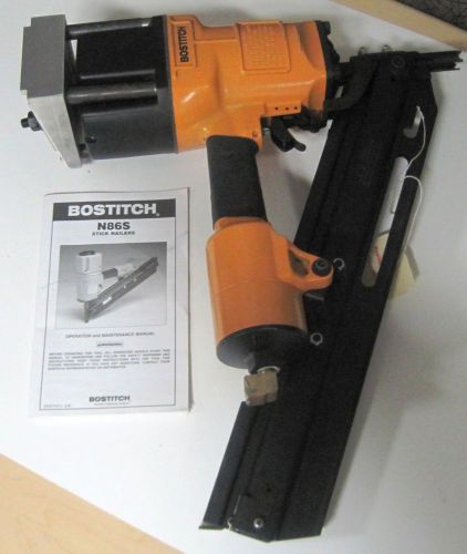 Bostitch mountable angled stick framing air nailer 100 psi n86s-1 usg for sale
