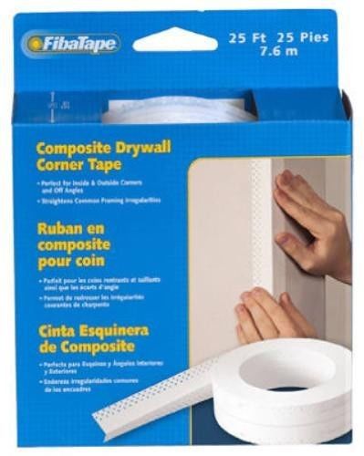 St. Gobain, Fibatape, Drywall Composite Corner Tape, White, 2-3/8&#034; x 25&#039;