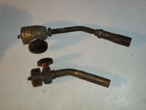 2 Vintage Antique Brass Propane Map Gas Torch Tip s Turner  &amp; Bernzomatic