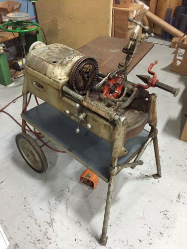 Used rigid 535 - 1/2&#034;-2&#034; pipe threader w/ rolling cart for sale