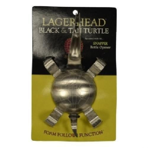 Lagerhead Black &amp; Tan Turtle Guinness Spoon - Brutul Snapper Bottle Opener