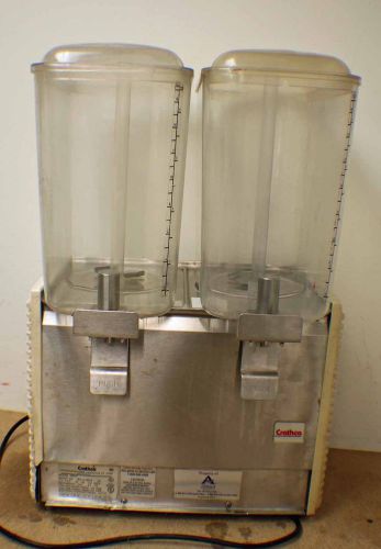 Crathco D25-4 -  The Bubbler White 5-Gal Dual Beverage Dispenser - Pre-Owned