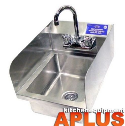 L&amp;j 12&#034; wall hung hand sink with sidesplash model: whs-1212-5d-2 brand new for sale