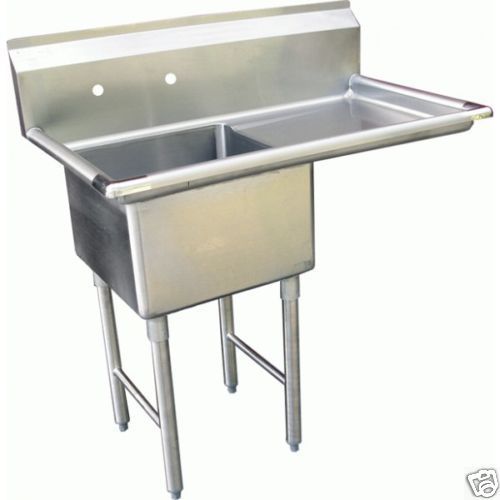 1 Compartment Prep Sink 15&#034;x15&#034; with 1 Right Drainboard