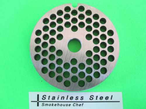 Size #8 x 3/16&#034; meat grinder plate for manual or electric grinder    Stainless