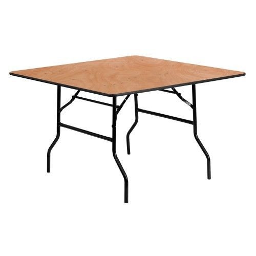 Flash furniture yt-wfft48-sq-gg 48&#039;&#039; square wood folding banquet table for sale