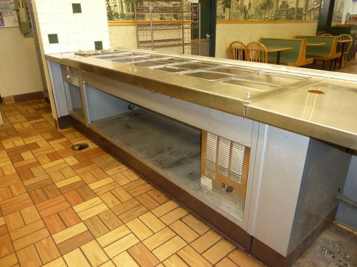 Commercial 6 Cold Well 3 Hot Well sandwich salad prep table unit