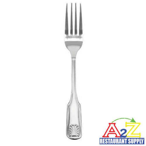48 pcs restaurant quality stainless steel dinner fork flatware sea shell for sale