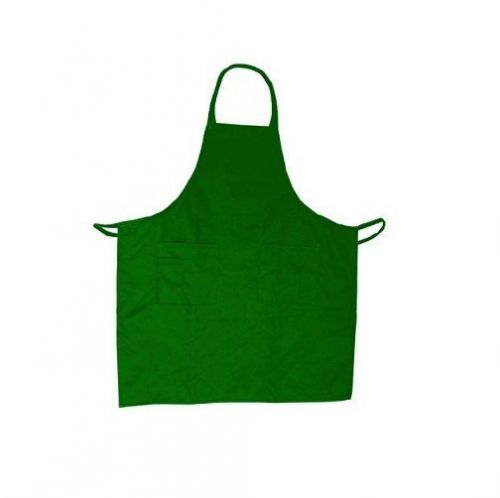 Unisex 3 pocket green bib apron for restaurant, commerical, or residential for sale