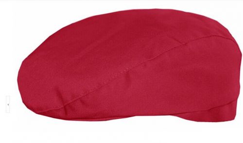 The Cafe Attendant Hat  Mens and Womens Chef Red Beret Hat