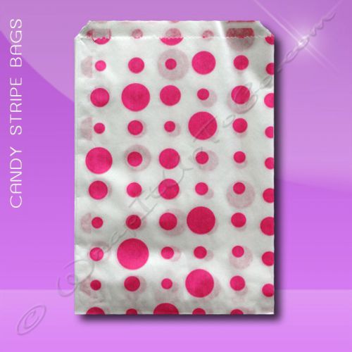 Candy Stripe Bags 7 x 9 – Pink Dots