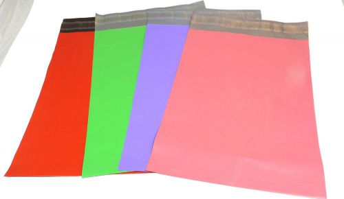 50 Pink/Green/Red/Purple 6x9 inch Flat Poly Shipping Mailers Self Sealing Bags