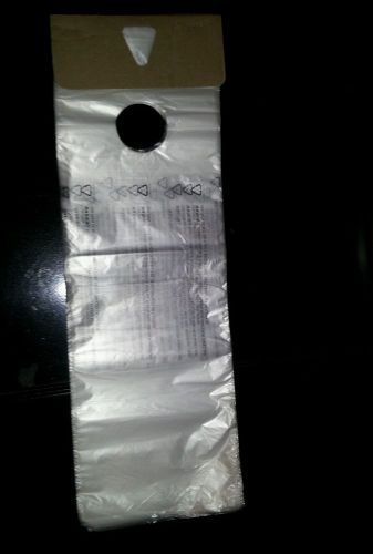 100 clear plastic doorknob bags Laddawn 5.5&#034; x 16&#034; .4mil thickness Free Shipping