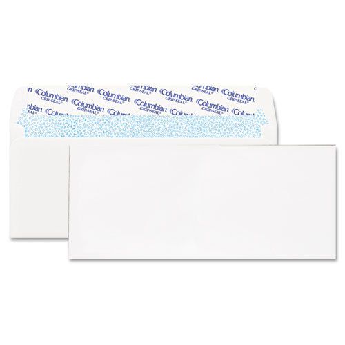 Grip-Seal Business Envelope, 4 1/8 x 9 1/2, 24 lb, White, 250/Box