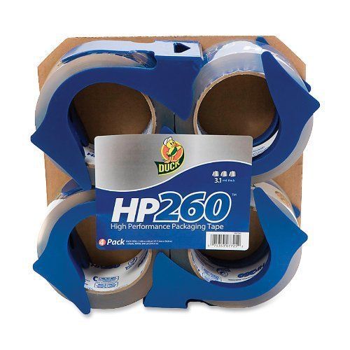 Duck hp260 packaging tape with reusable dispenser - 2&#034; width x 60 (duc0007725) for sale