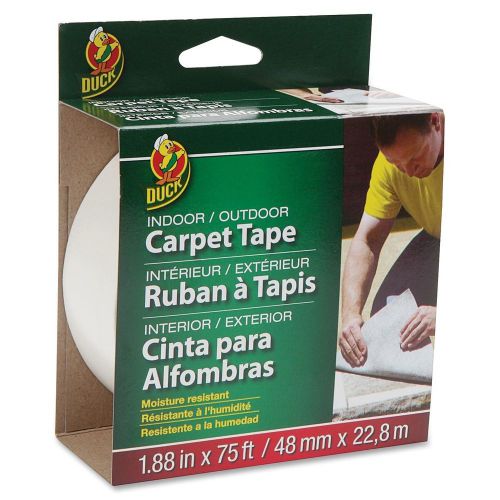 Duck 442062 indoor/outdoor carpet tape, 1-7.8&#034;x75&#039;, white for sale