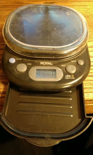 ROYAL ds3 Digital Postal Scale Storage Drawer Battery Operated Portable