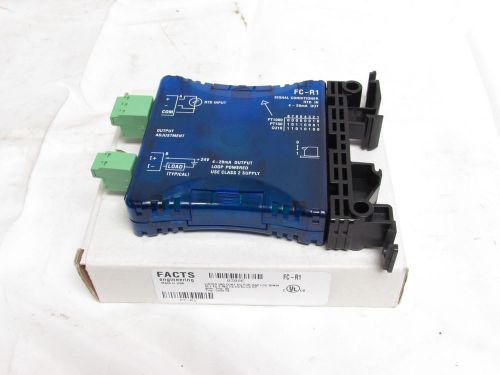 FACTS ENGINEERING FC-R1 SIGNAL CONDITIONER RTD IN 4-20MA OUT **NIB**