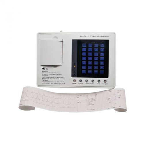 Hot! 3-channel 12-lead electrocardiograph ecg ekg machine with interpretation for sale