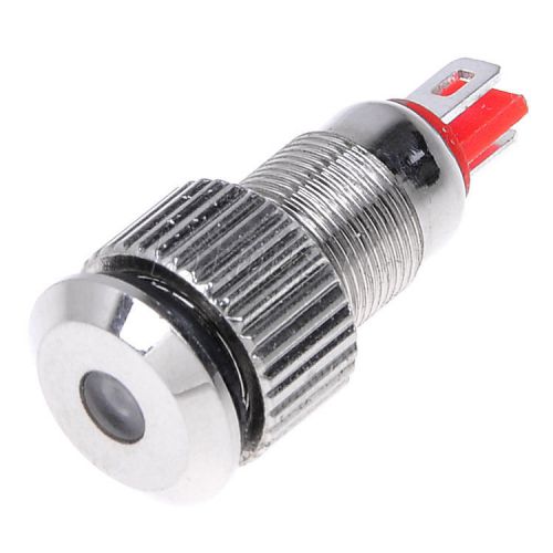 (pack of 5pcs) 8mm 12v red metal indicator light pilot light for sale